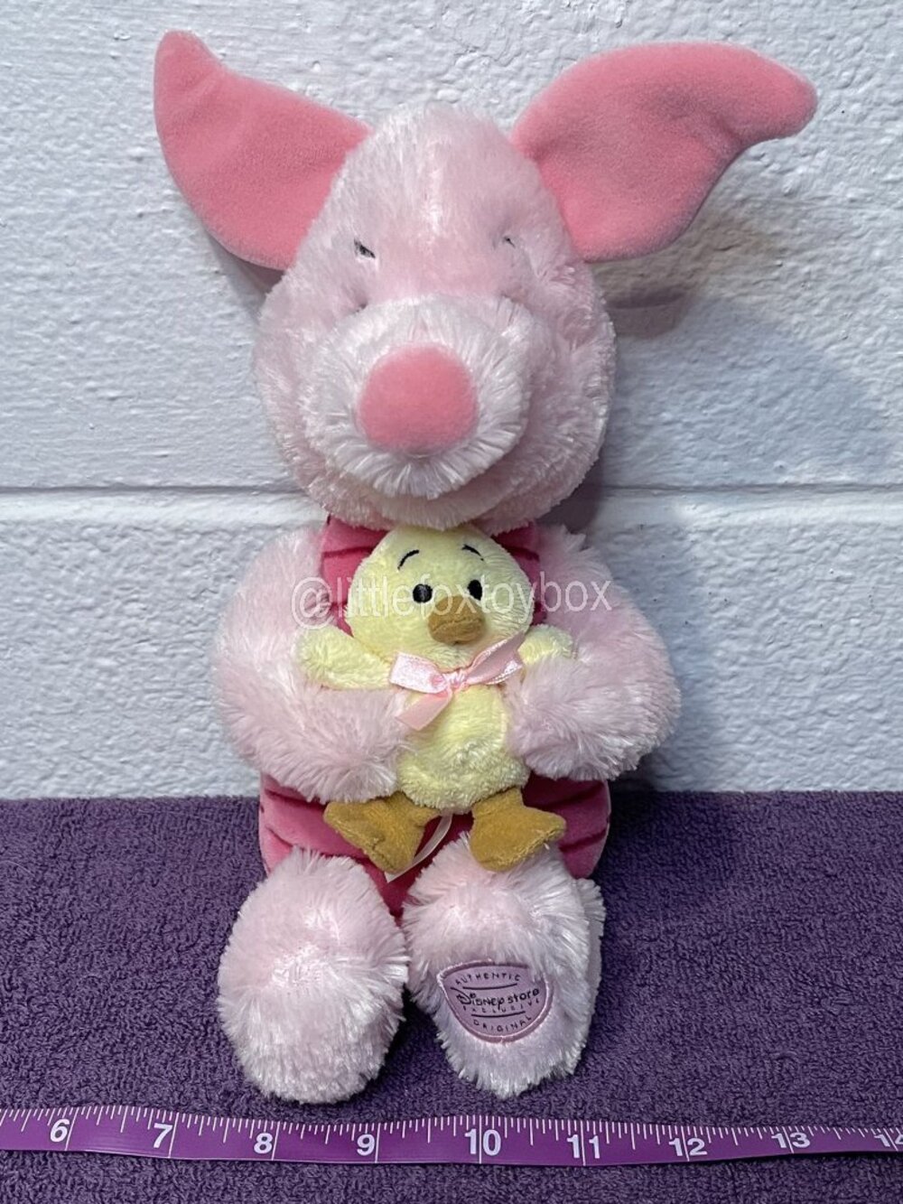Disney Store A Very Pooh Easter Piglet Plush Duck Chick Winnie the Pooh Vintage